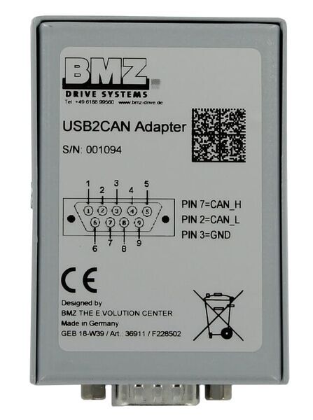 BMZ USB2CAN Adapter Set Brose Adapter + Kabel  , 4 image
