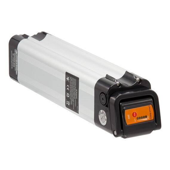 Maratron XH259-10J Fietsaccu 24/25,9V 12Ah SilverFish Zwart, Capaciteit: 12 Ah, Kleur: Zilver  