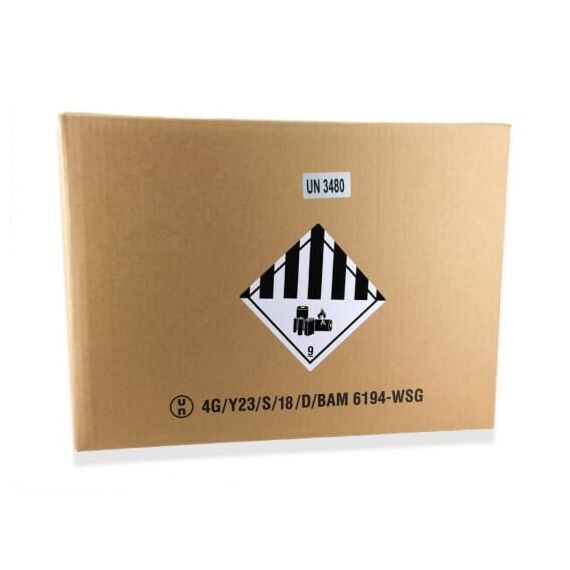 BMZ Dangerous Goods doos 6 accu's (per 10 stuks)  