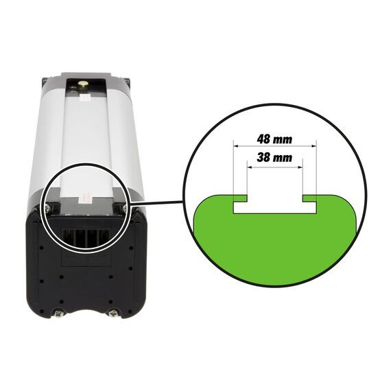 Maratron XH259-10J Fietsaccu 24/25,9V 12Ah SilverFish Zilver  , 4 image